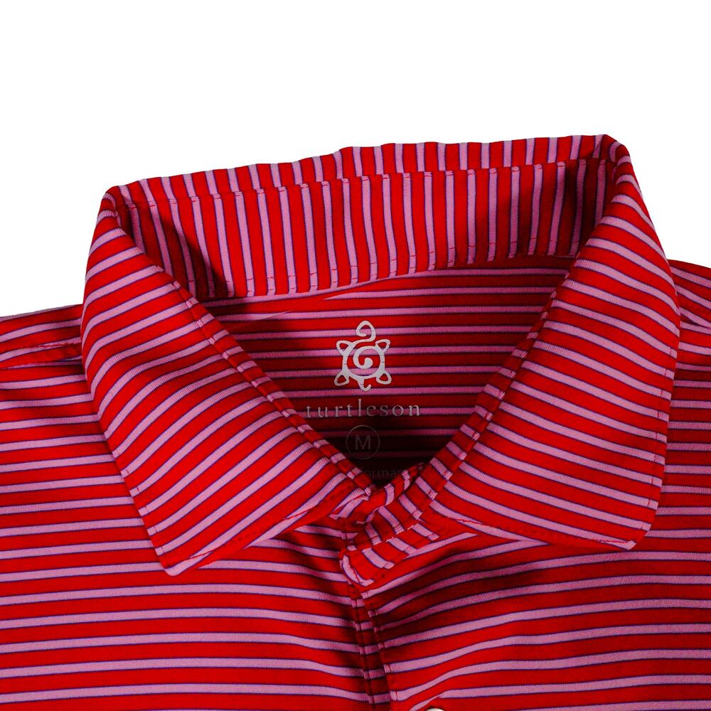 Turtleson Striped Performance Pine Tree Golf Club… - image 4